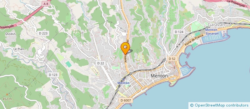 localisation de l'entreprise MONSIEUR SANDRO CABALLERO à MENTON