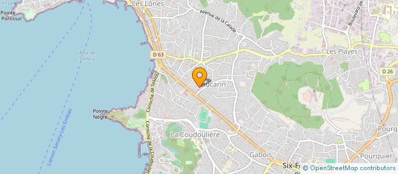 localisation de l'entreprise MONSIEUR SANDRO CASSARA à SIX-FOURS-LES-PLAGES