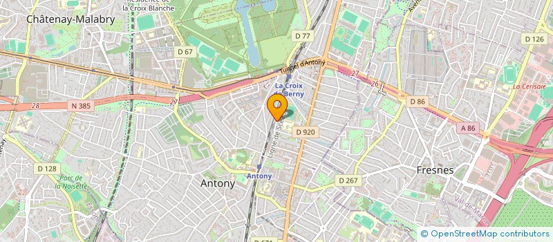 localisation de l'entreprise MONSIEUR SANDRO CHARBONNIER à ANTONY