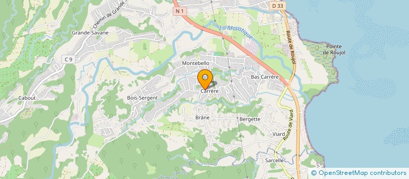 localisation de l'entreprise MONSIEUR SANDRO COUDAIR  PETIT-BOURG