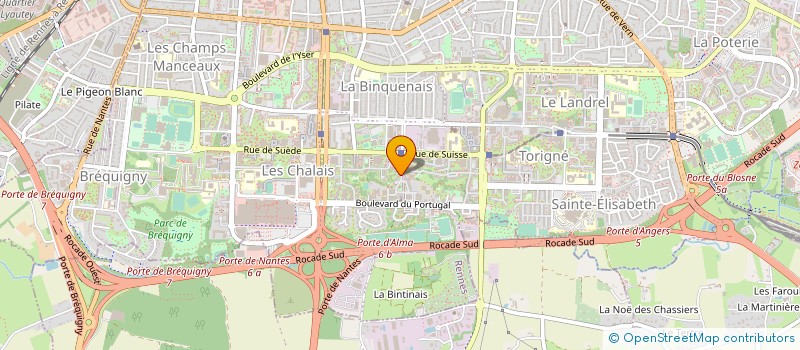 localisation de l'entreprise MONSIEUR SANDRO EBOUNDIT  RENNES