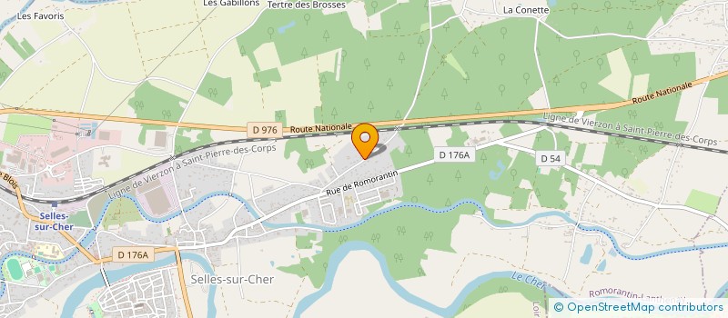 localisation de l'entreprise MONSIEUR SANDRO FERNANDES  SELLES-SUR-CHER