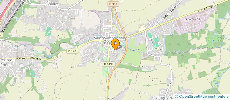 localisation de l'entreprise MONSIEUR SANDRO MARCON  SAINT-SYMPHORIEN-D'OZON