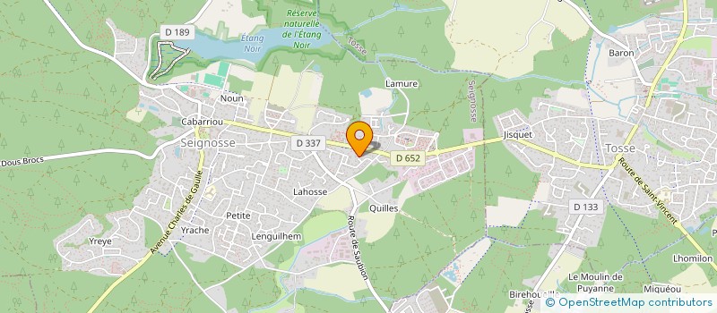 localisation de l'entreprise MONSIEUR SANDRO PIFFARETTI  SEIGNOSSE