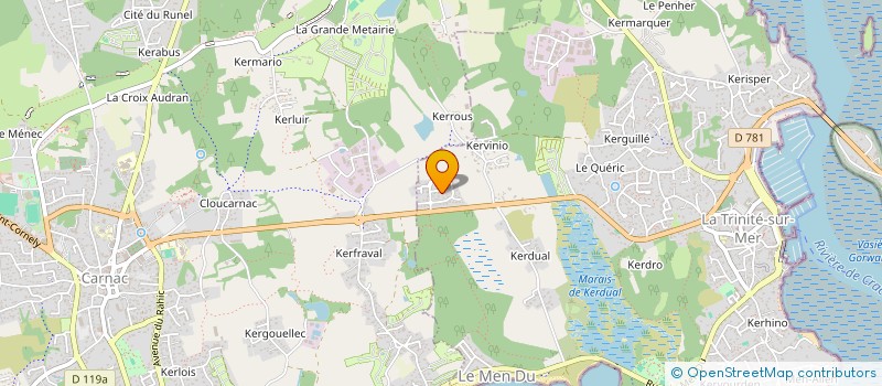 localisation de l'entreprise MONSIEUR SANDRO PINTO  LA TRINITE-SUR-MER