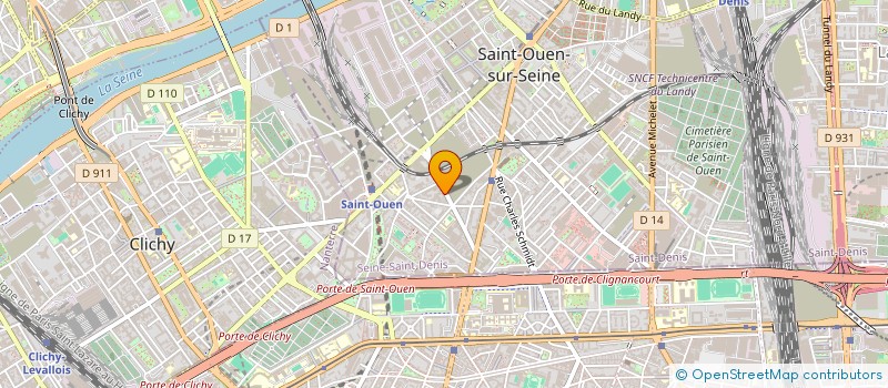 localisation de l'entreprise MONSIEUR SANDRO PIZZIGHELLA à SAINT-OUEN-SUR-SEINE