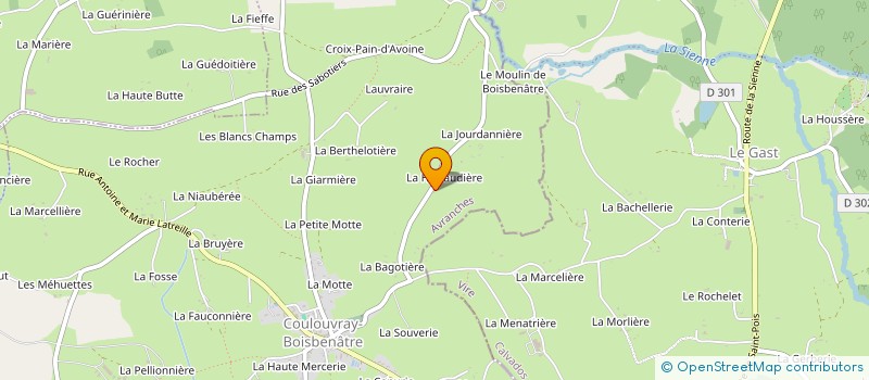 localisation de l'entreprise MONSIEUR SANDRO POTZSCH  COULOUVRAY-BOISBENATRE