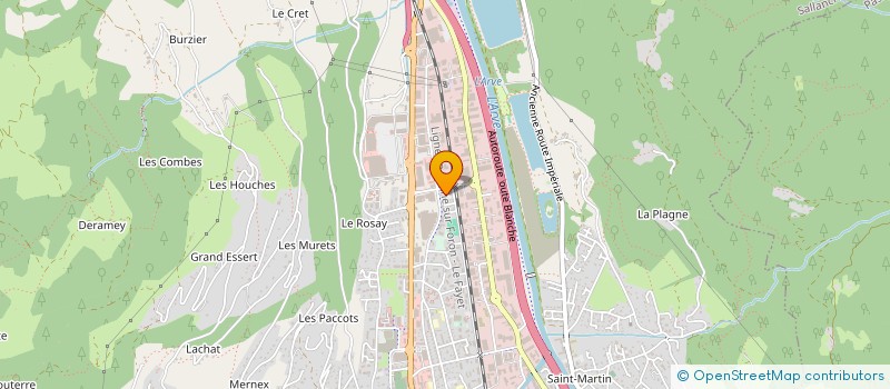 localisation de l'entreprise MONSIEUR SANDRO ROSSIN  SALLANCHES