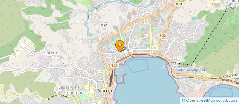 localisation de l'entreprise MONSIEUR SANDRO SANTINACCI  AJACCIO