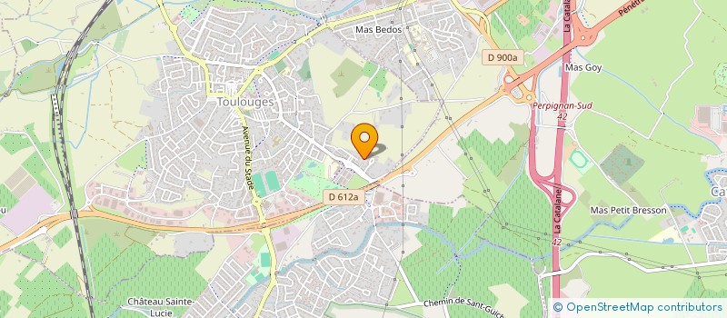 localisation de l'entreprise MONSIEUR SANDRO SERVET  TOULOUGES