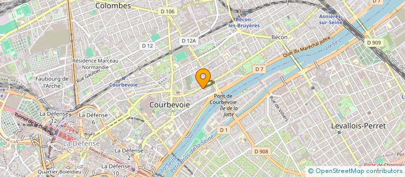 localisation de l'entreprise MONSIEUR SANDRO WEISDORFER  COURBEVOIE
