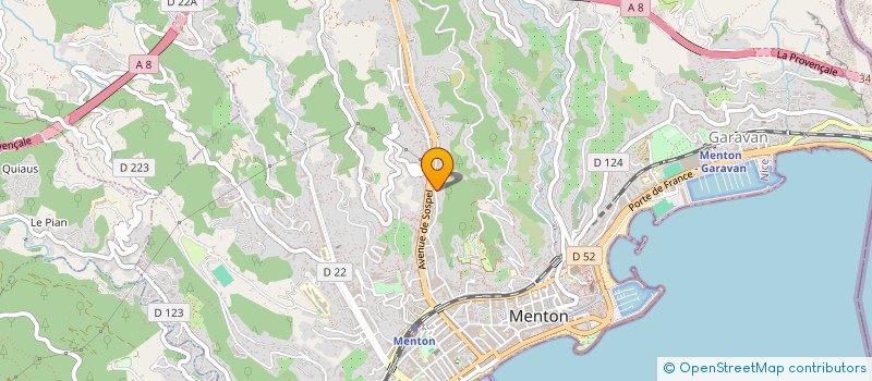 localisation de l'entreprise MONSIEUR SANDU LUNGEANU à MENTON
