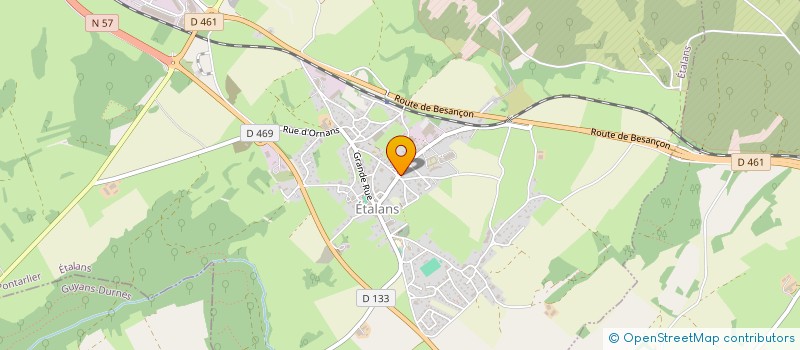 localisation de l'entreprise MONSIEUR SANDY BERGERET  ETALANS