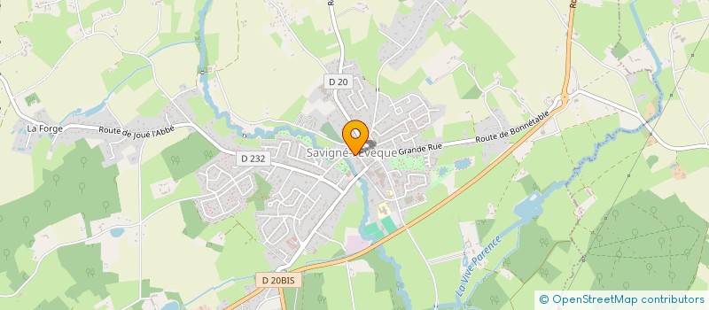 localisation de l'entreprise MONSIEUR SANDY BEURY  SAVIGNE-L'EVEQUE