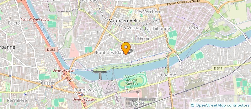 localisation de l'entreprise MONSIEUR SANDY BOUSCH  VAULX-EN-VELIN