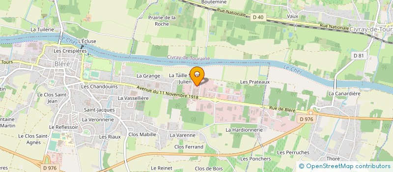 localisation de l'entreprise MONSIEUR SANDY CHATELAIN  BLERE