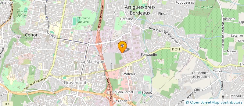 localisation de l'entreprise MONSIEUR SANDY ELFRICK  ARTIGUES-PRES-BORDEAUX