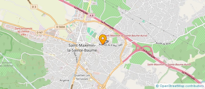 localisation de l'entreprise MONSIEUR SANDY GALLET à SAINT-MAXIMIN-LA-SAINTE-BAUME