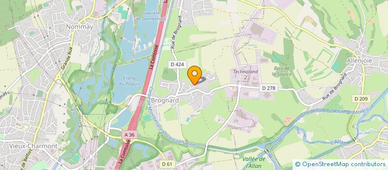 localisation de l'entreprise MONSIEUR SANDY GEHANT à BROGNARD