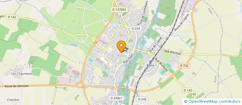 localisation de l'entreprise MONSIEUR SANDY LABADIE  PONS