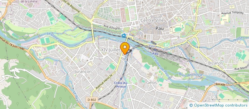 localisation de l'entreprise MONSIEUR SANDY LAGRENER à PAU