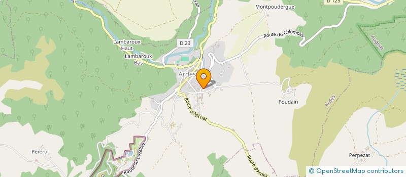 localisation de l'entreprise MONSIEUR SANDY MICHE  ARDES