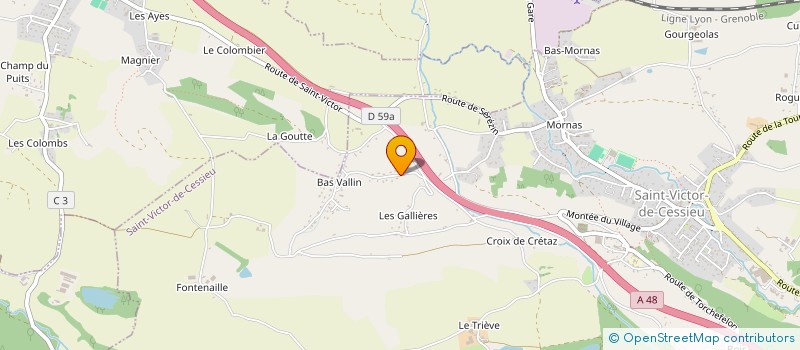 localisation de l'entreprise MONSIEUR SANDY REMY DOMINIQUE POINARD  SAINT-VICTOR-DE-CESSIEU