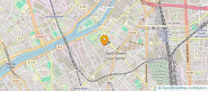 localisation de l'entreprise MONSIEUR SANGHWA SHIN à SAINT-OUEN-SUR-SEINE