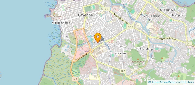 localisation de l'entreprise MONSIEUR SANI ABOUBAKARI  CAYENNE