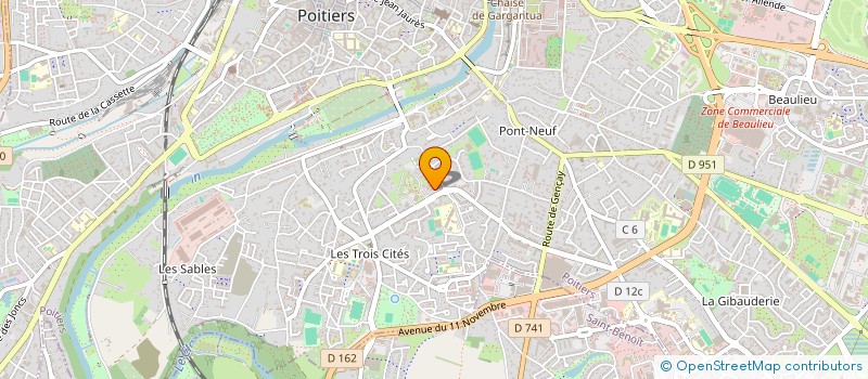 localisation de l'entreprise MONSIEUR SANKOUMBA FOFANA  POITIERS