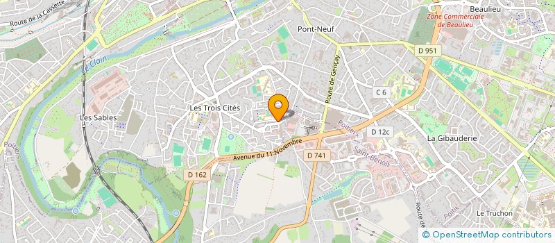 localisation de l'entreprise MONSIEUR SANKOUNBA GUIRASSY  POITIERS