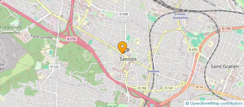 localisation de l'entreprise MONSIEUR SANNOIS PAUL  SANNOIS