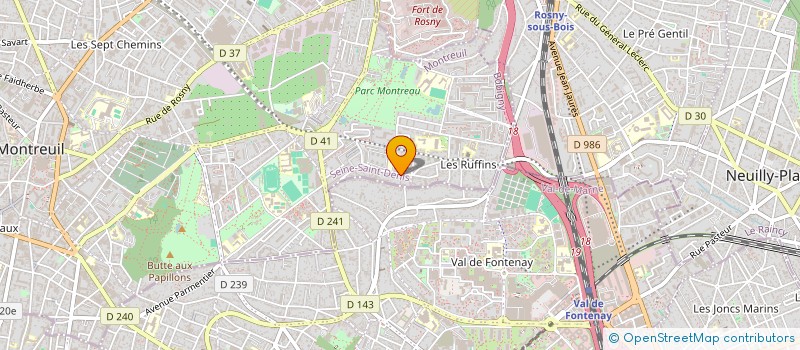 localisation de l'entreprise MONSIEUR SANNSY NAMAKRO DOSSO à MONTREUIL