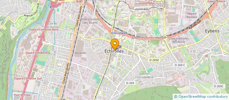 localisation de l'entreprise MONSIEUR SANOUSSI CONTE à ECHIROLLES