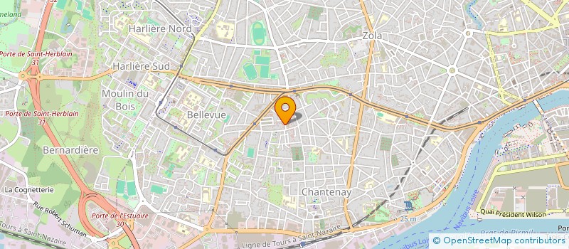 localisation de l'entreprise MONSIEUR SANOUSSY KEBE à NANTES
