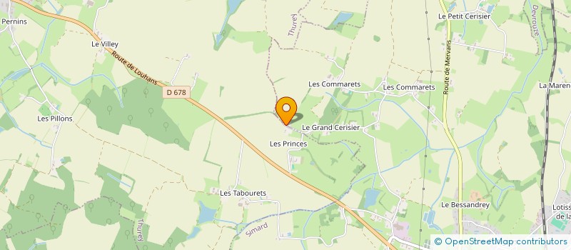 localisation de l'entreprise MONSIEUR SANTI THIEBAUD  SIMARD