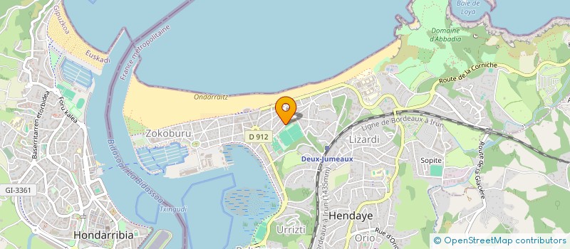 localisation de l'entreprise MONSIEUR SANTIAGO ARNEDO  HENDAYE