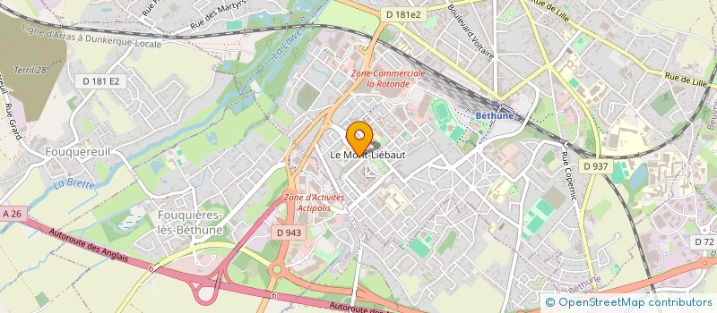 localisation de l'entreprise MONSIEUR SANTIAGO GUILBERT  BETHUNE