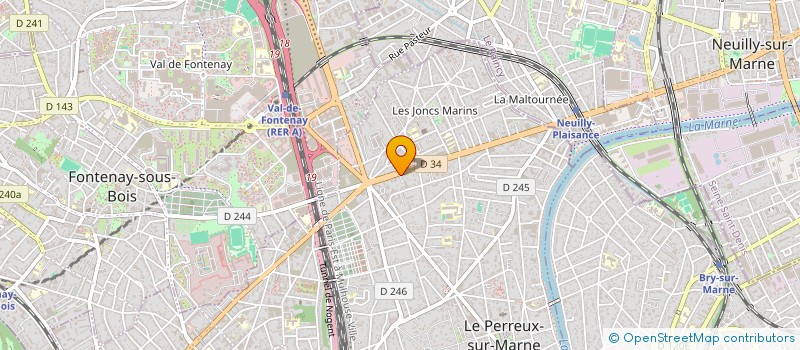 localisation de l'entreprise MONSIEUR SANTIAGO JIMENEZ  LE PERREUX-SUR-MARNE