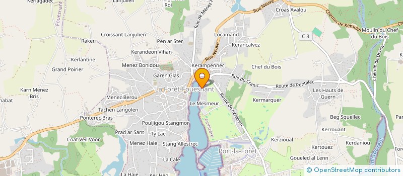 localisation de l'entreprise MONSIEUR SANTIAGO SANZ  LA FORET-FOUESNANT