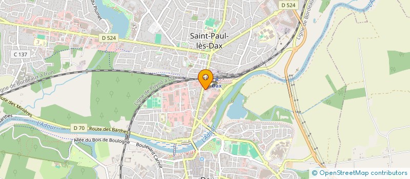 localisation de l'entreprise MONSIEUR SANTIAGO TERAN TORRES  DAX