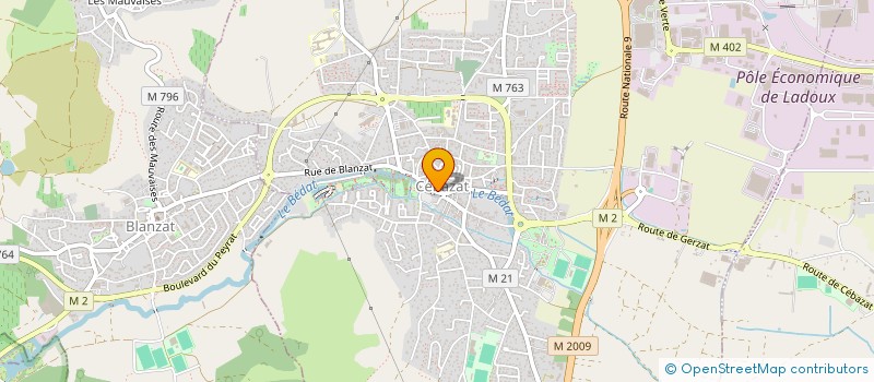 localisation de l'entreprise MONSIEUR SANTIANA OFFMANN  CEBAZAT