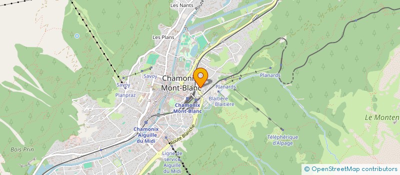 localisation de l'entreprise MONSIEUR SANTINO ALBERTONE  CHAMONIX-MONT-BLANC