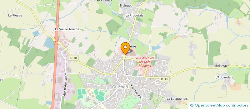 localisation de l'entreprise MONSIEUR SANTINO CLAUDE TEDDY MATHIAS  GUICHEN