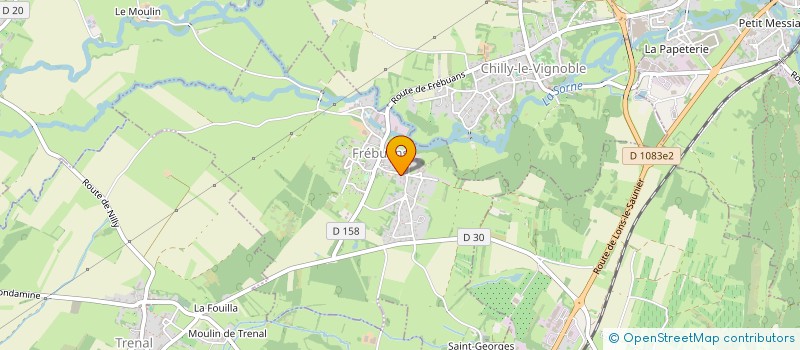 localisation de l'entreprise MONSIEUR SANTINO PESENTI  FREBUANS