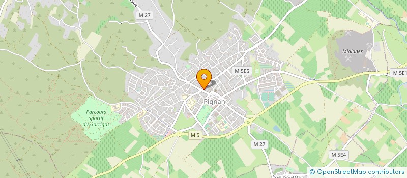 localisation de l'entreprise MONSIEUR SANTO MANISCALCO  PIGNAN