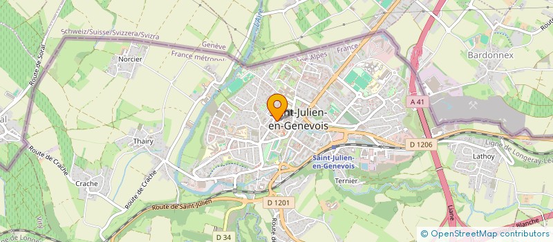 localisation de l'entreprise MONSIEUR SANTO MUGNAIO  SAINT-JULIEN-EN-GENEVOIS