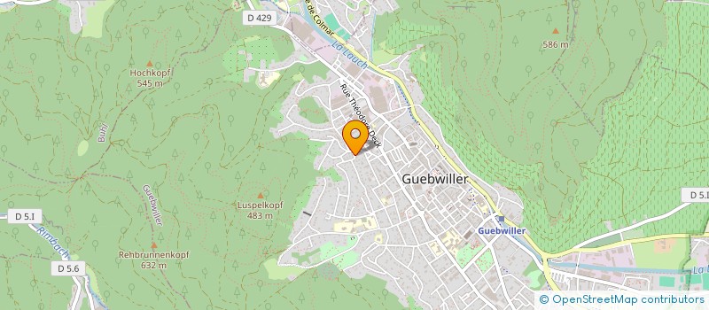 localisation de l'entreprise MONSIEUR SANTO STILLITANO  GUEBWILLER