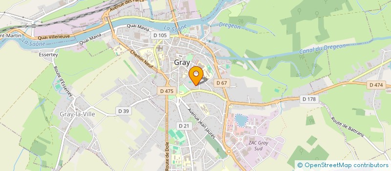 localisation de l'entreprise MONSIEUR SANTO ZANCARINI à GRAY