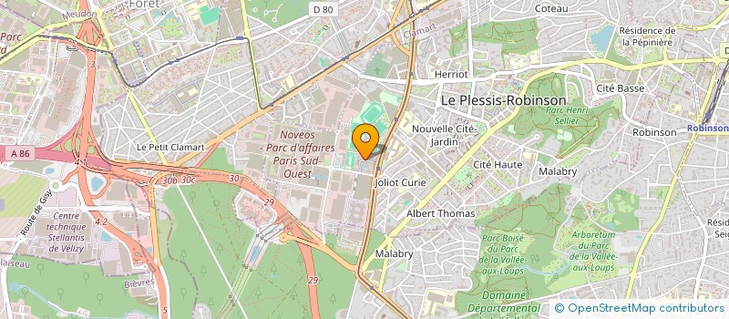 localisation de l'entreprise MONSIEUR SANTOS DASILVA  LE PLESSIS-ROBINSON